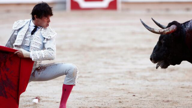 Roca Rey durante el festejo de ayer