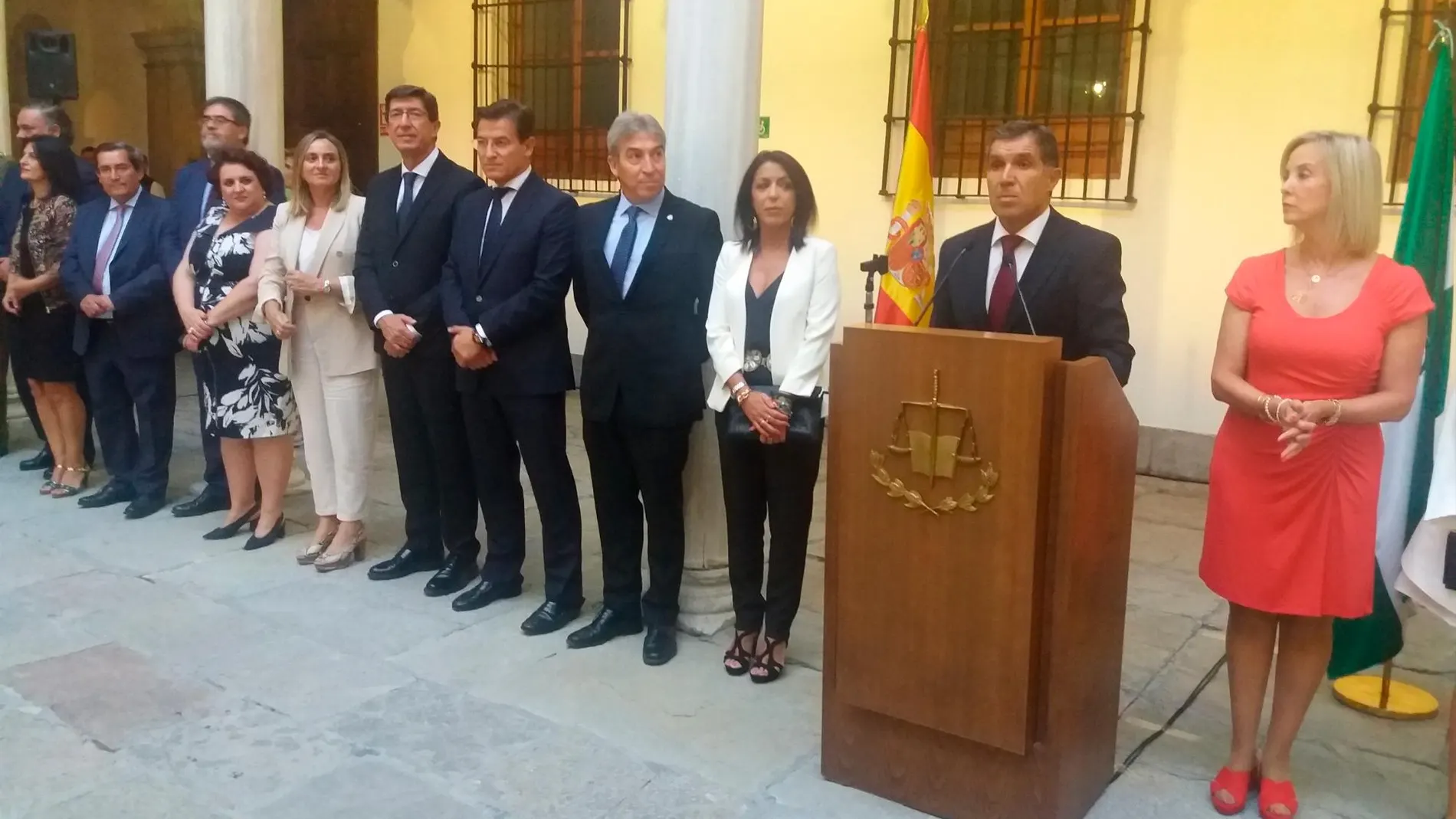 El presidente del TSJA, Lorenzo del Río, durante el acto de apertura del año judicial en Andalucía / Foto: EP