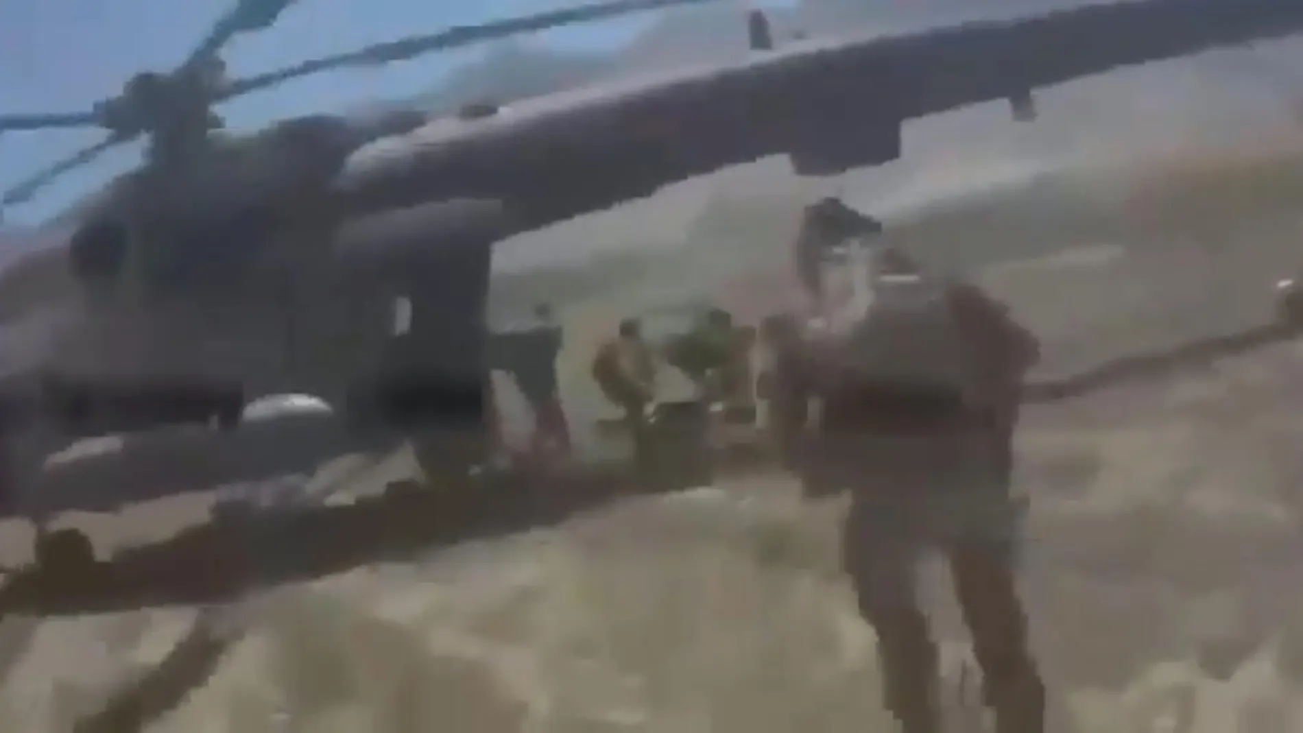 Fotograma del vídeo del helicóptero