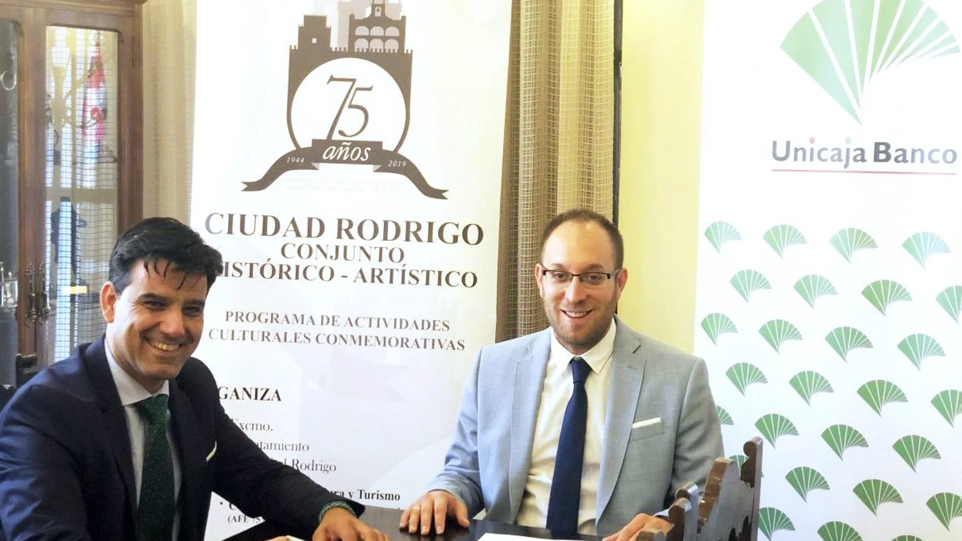 Manuel Rubio y Marcos Iglesias suscriben el convenio de colaboración