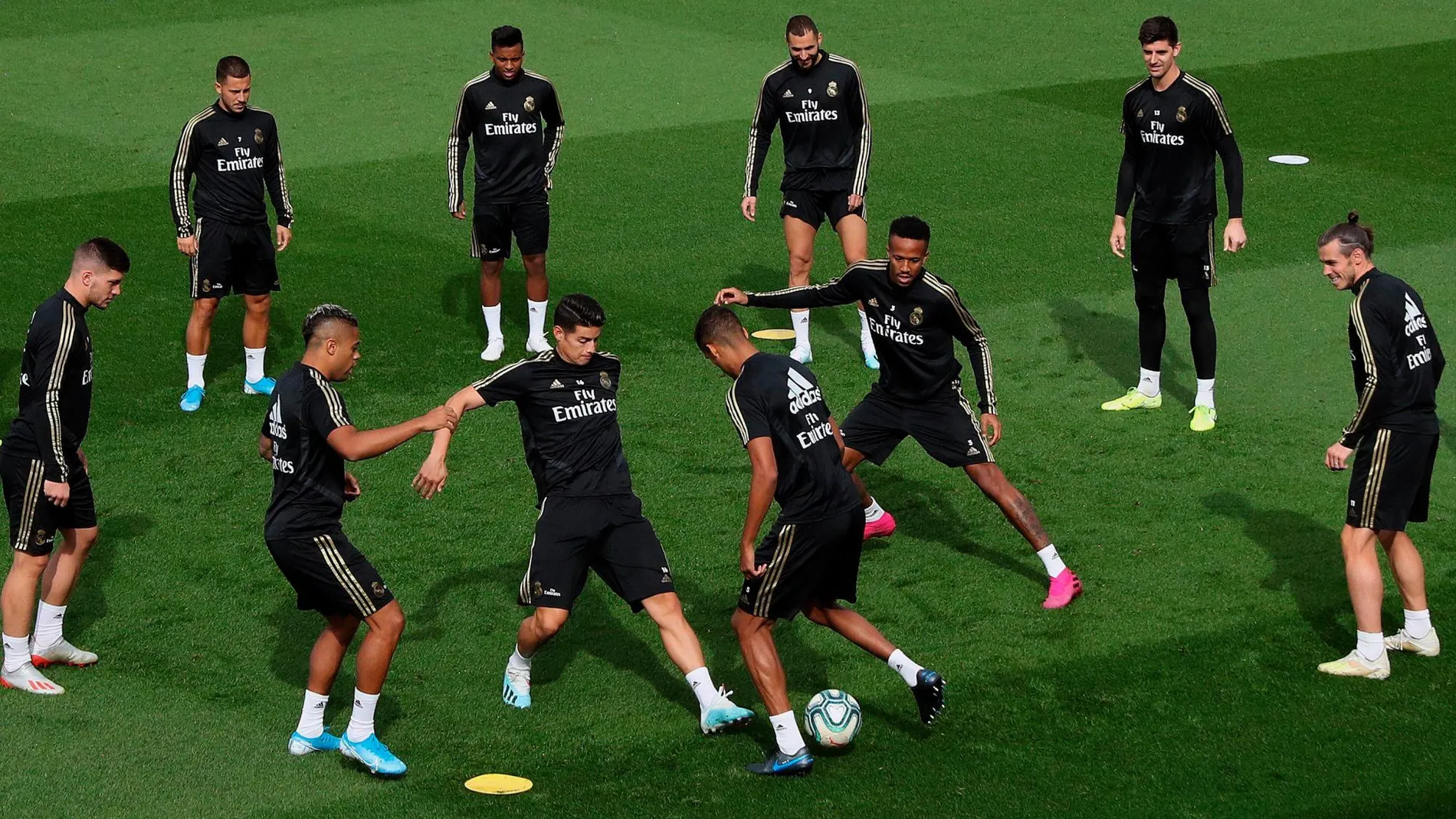 El entrenamiento del Real Madrid