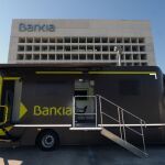 Una de las oficinas móviles de Bankia