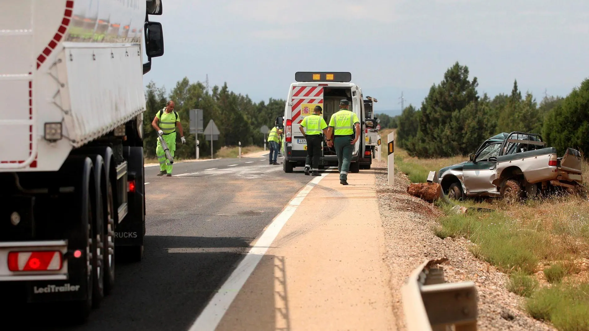 Accidente en la N-122 con dos fallecidos