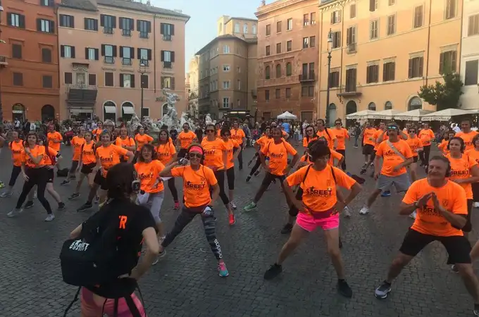 Street Workout en el centro histórico de Roma