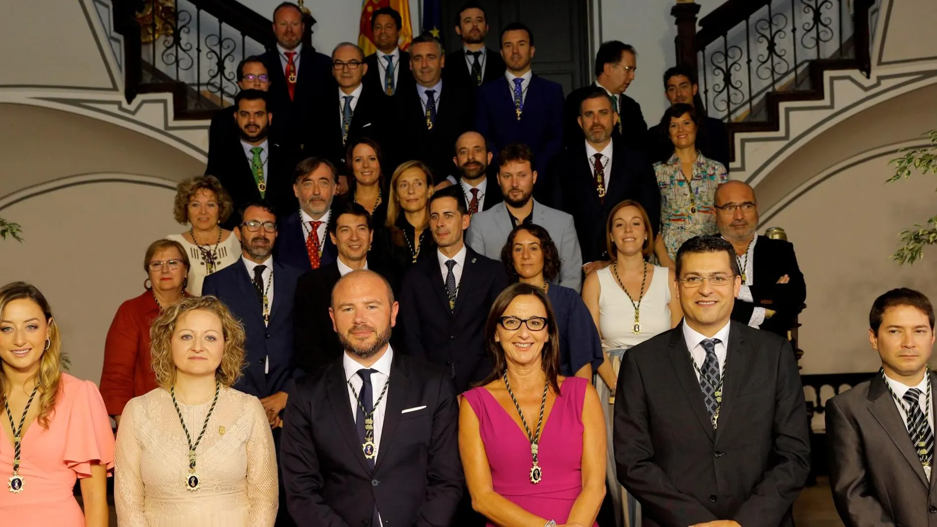 Toni Gaspar con el resto de diputados provinciales de Valencia