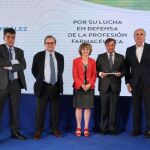 Sergio Alonso, Francisco Marhuenda, María Luisa Carcedo, Luis González y Enrique Ruíz Escudero