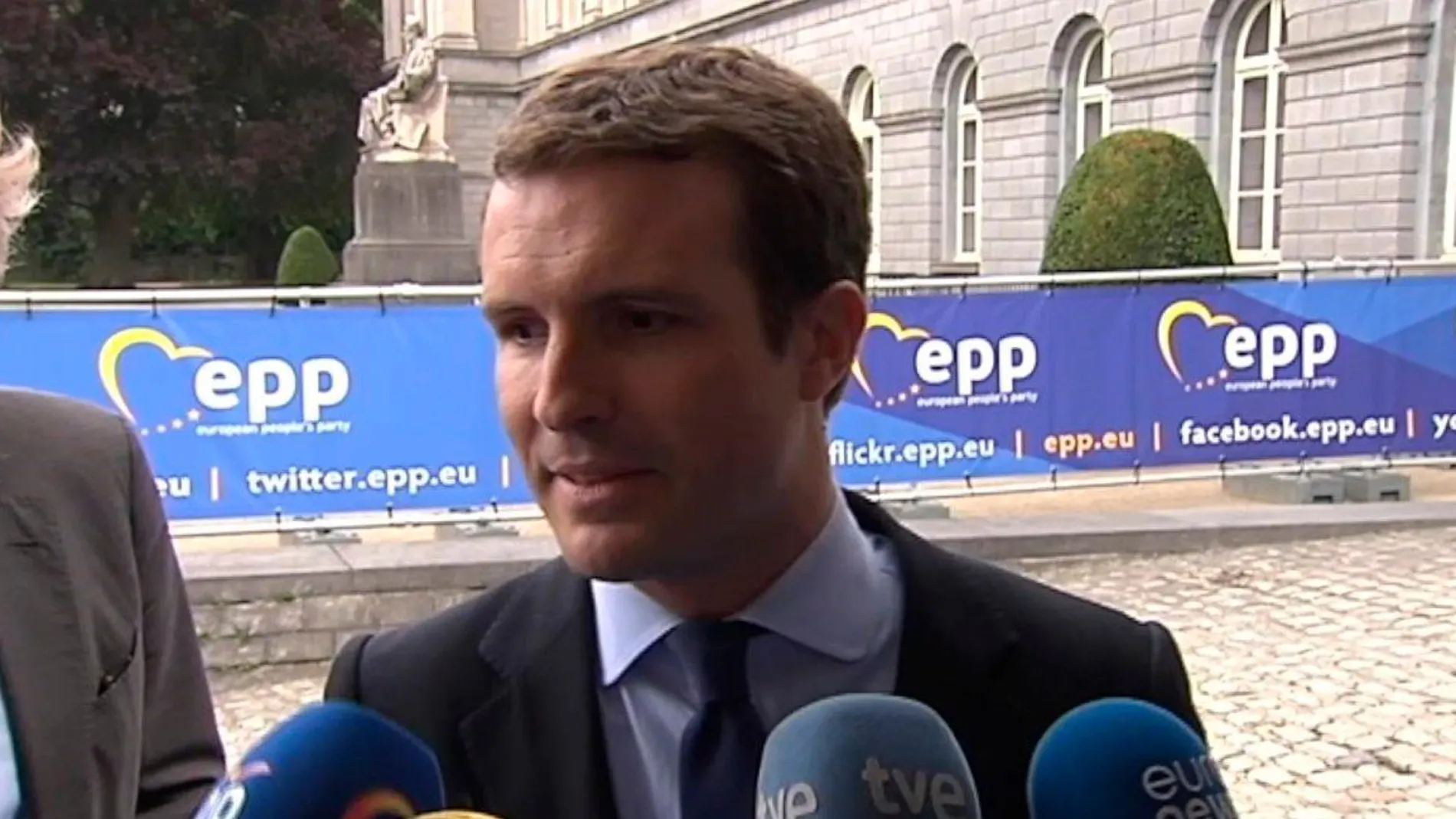 Pablo Casado ha criticado desde Bruselas el "acuerdo de la infamia"/Ep