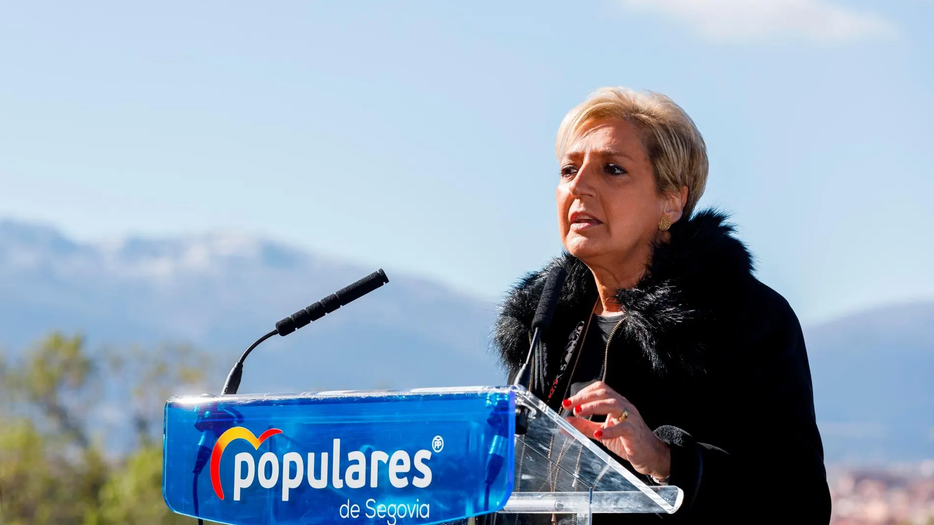 La presidenta del PP de Segovia, Paloma Sanz