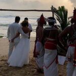 Imagen publicada por María Patiño en Instagram de su boda en Sry Lanka