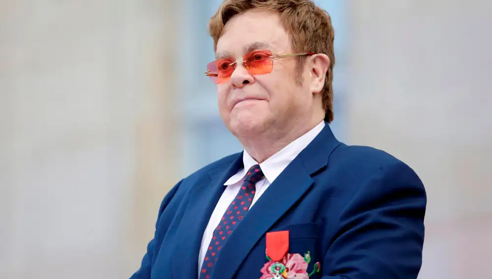 El cantante británico Elton John, el pasado viernes en París (Francia)