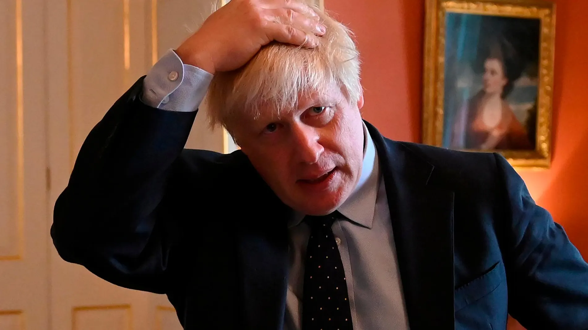 Boris Johnson hoy en el número 10 de Downing Street/Reuters