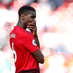 Pogba, durante un partido con el Manchester United