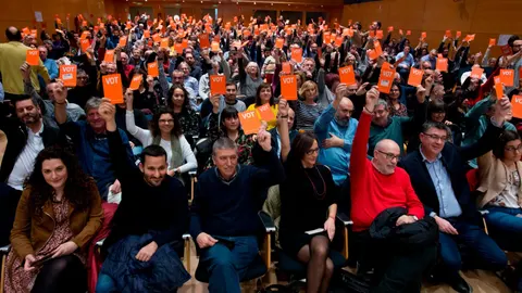 Imagen de archivo de una votación en Compromís.