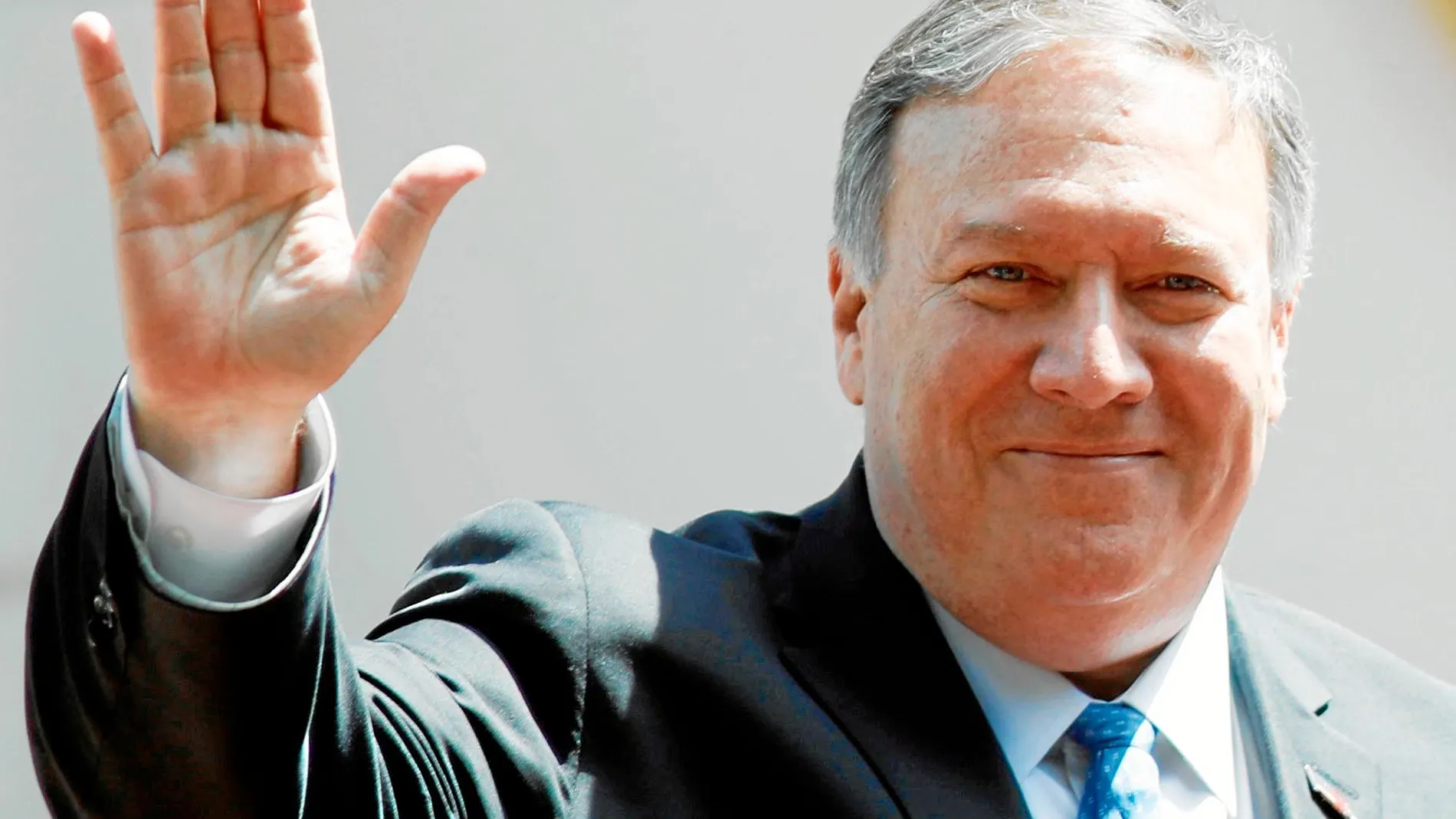 El secretario de Estado, Mike Pompeo, ayer, en México