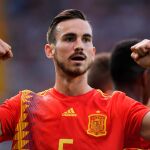 Fabián celebra su gol ante Alemania en la final / Reuters