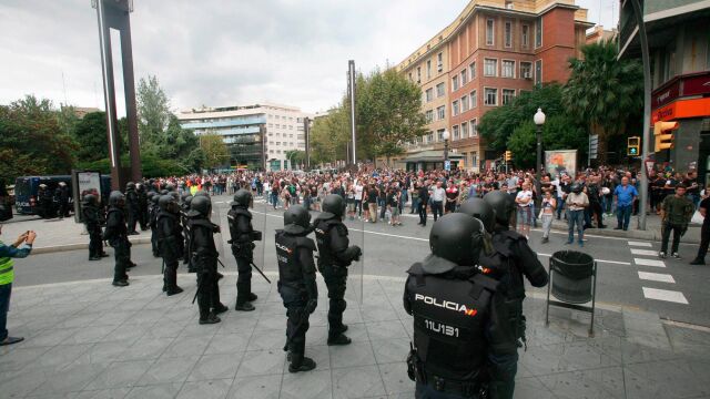 Despliegue policial el 1-O.
