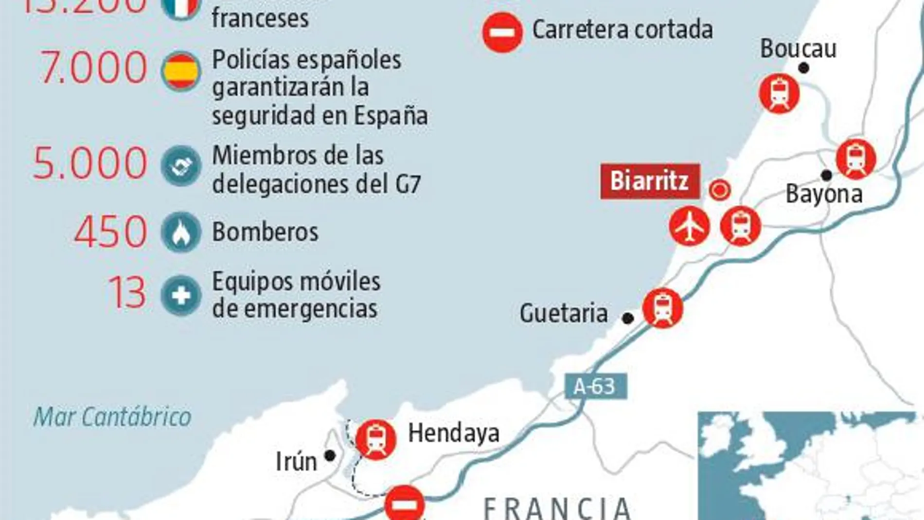 El búnker de Biarritz para acoger al G-7