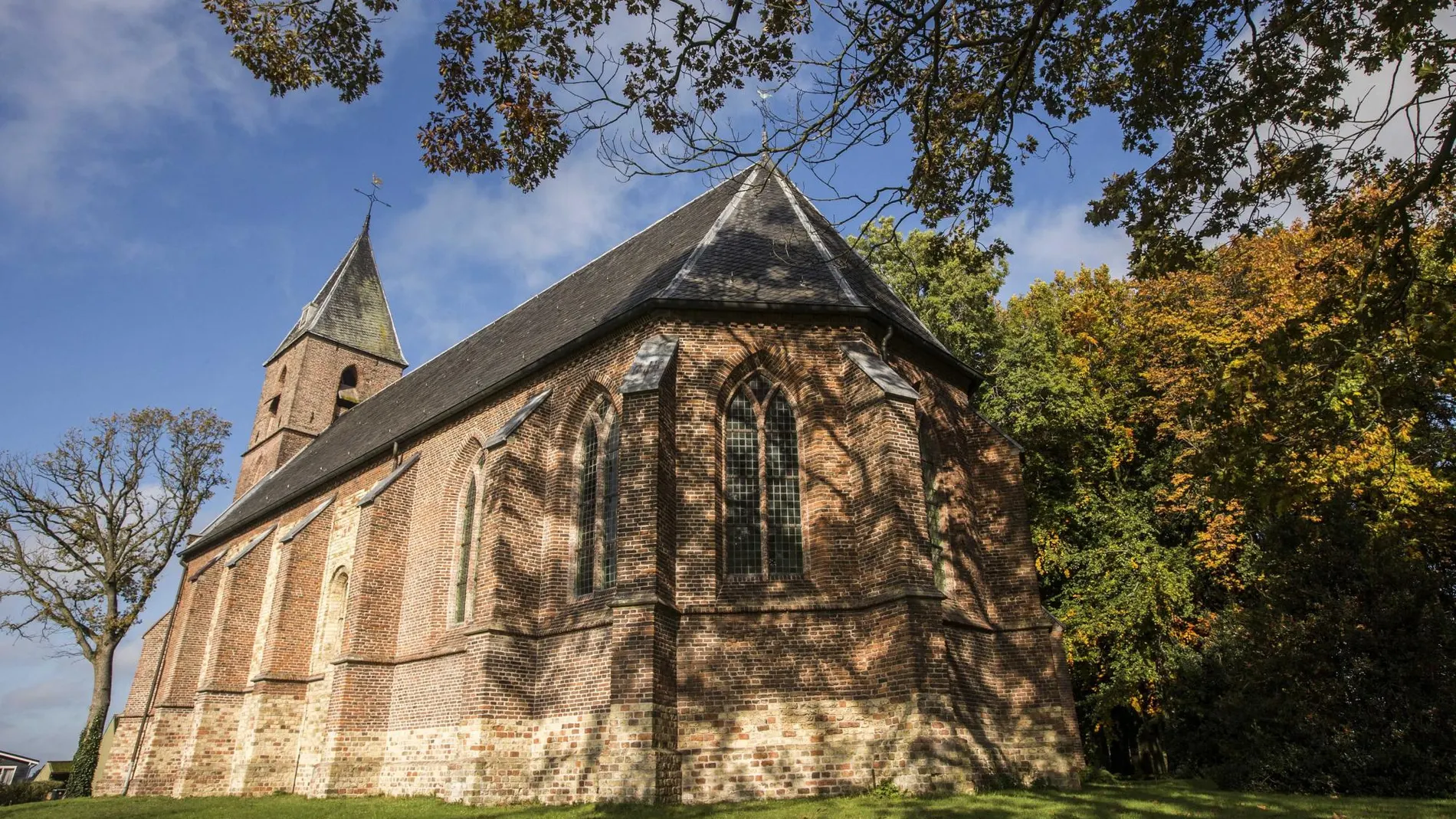 Iglesia en la localidad holandesa de Ruinerworld