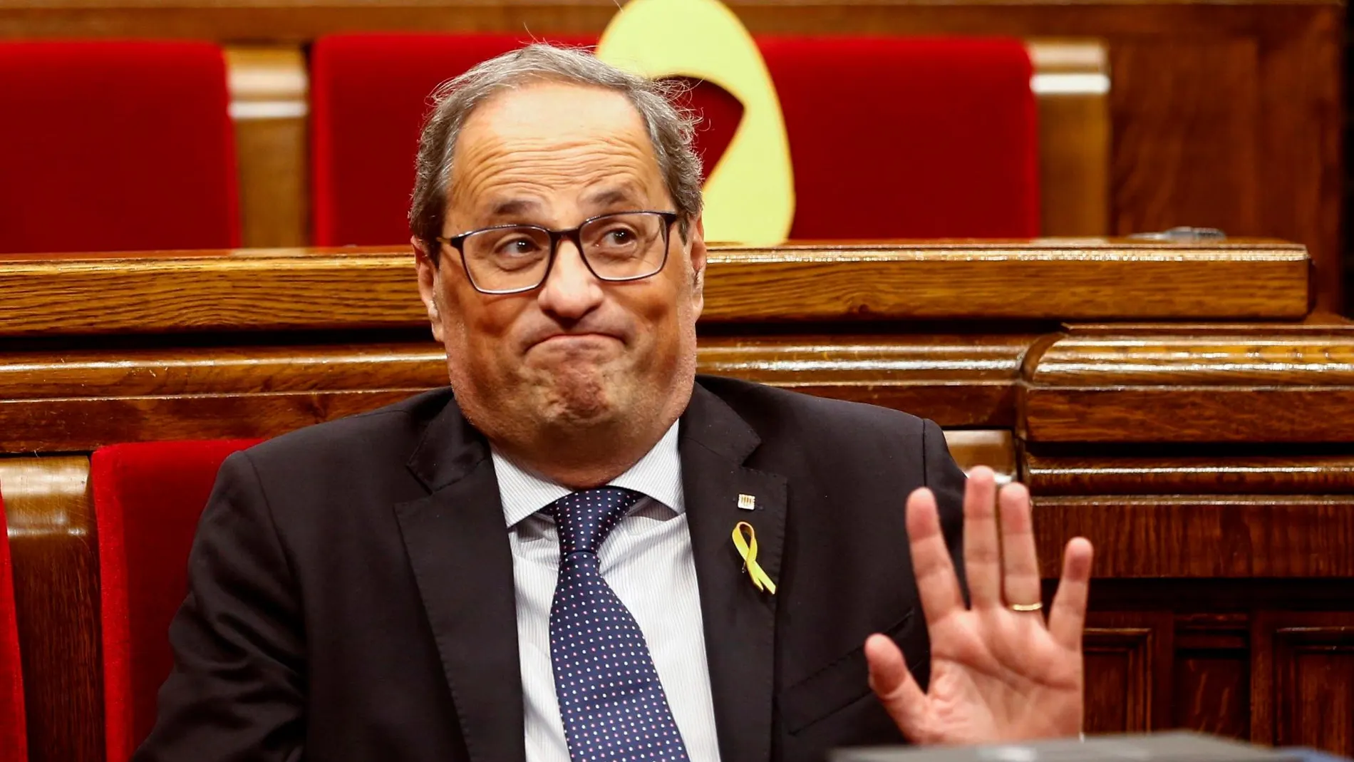 El presidente de la Generalitat, Quim Torra, en una imagen del pasado lunes