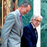 El Rey Felipe VI (i) recibió el pasado jueves al presidente de Foment, Josep Sánchez Llibre / Foto: Quique García