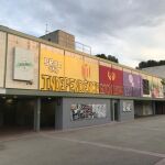 Pintada independentista en la fachada de la Universidad Autónoma de Barcelona