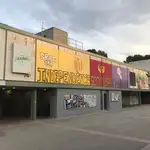 Pintada independentista en la fachada de la Universidad Autónoma de Barcelona