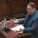 Oriol Junqueras, durante el juicio de "procés". EFE/Tribunal Supremo