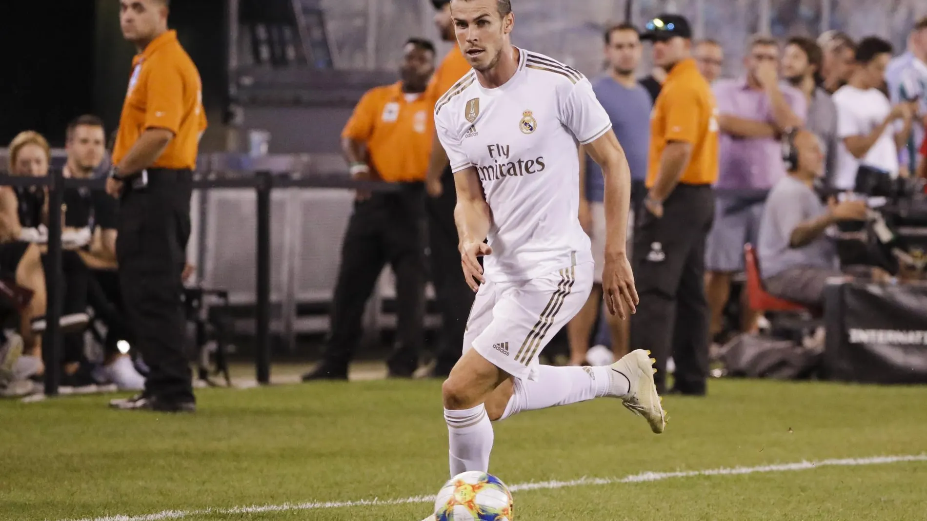 Bale, en el partido contra el Atlético de Madrid