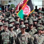 Fuerzas de seguridad afganas en la celebración del aniversario de su independencia, el pasado 19 de agosto/Efe
