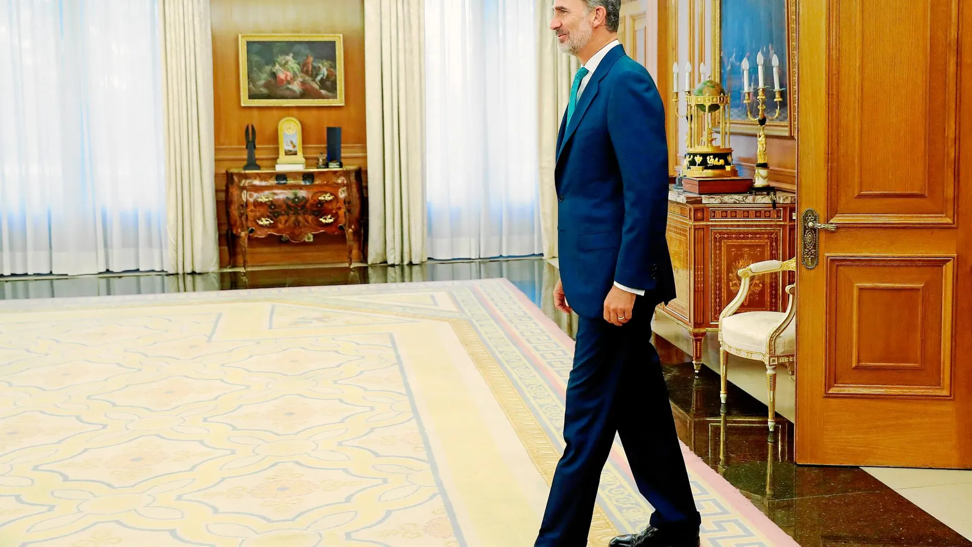 El Rey Felipe VI recibió la semana pasada a la presidenta del Congreso, Meritxell Batet, para fijar la ronda de consultas que comenzará el lunes