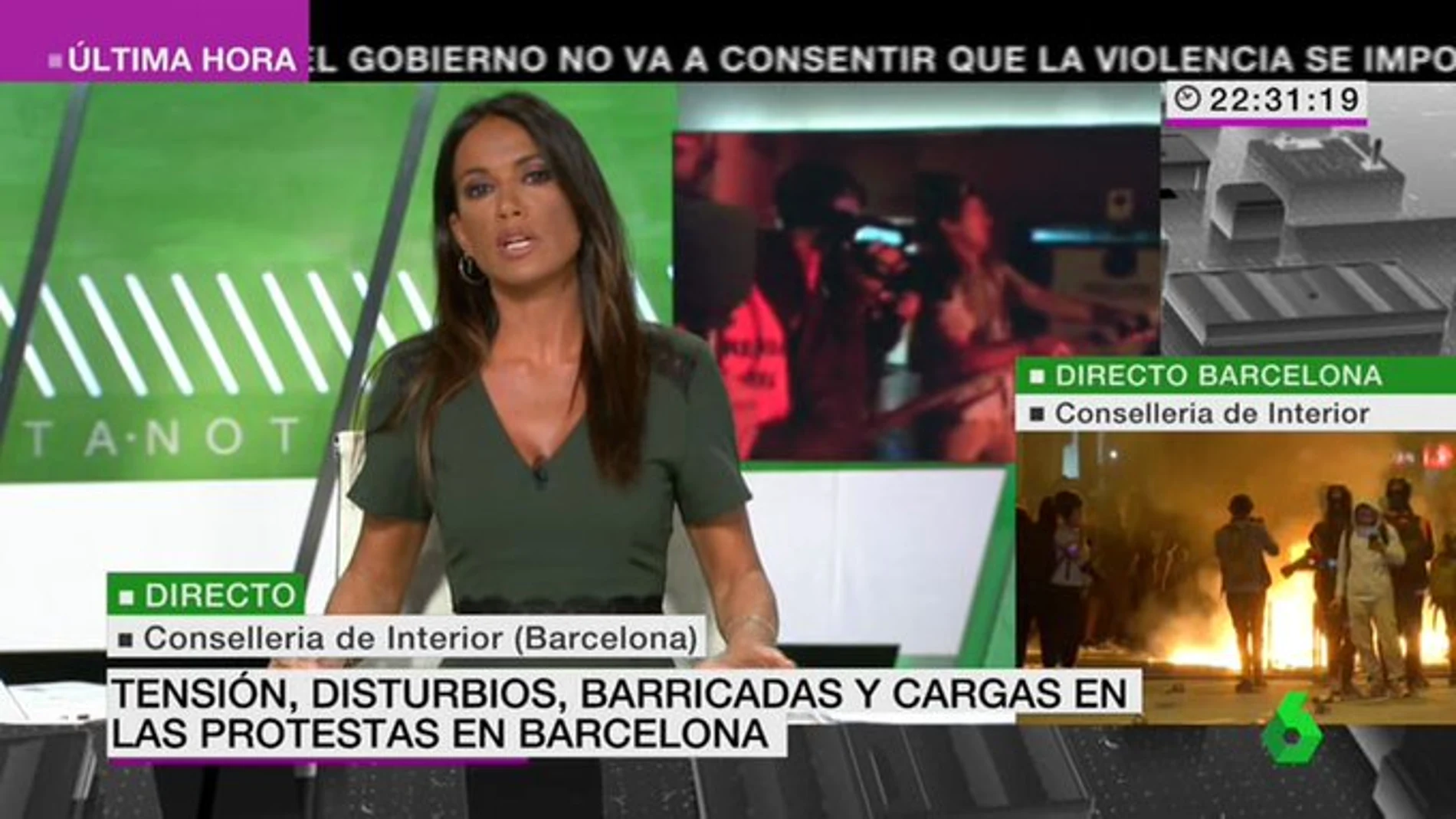 Telecinco y Cuatro, ausentes en la cobertura por las protestas de Cataluña