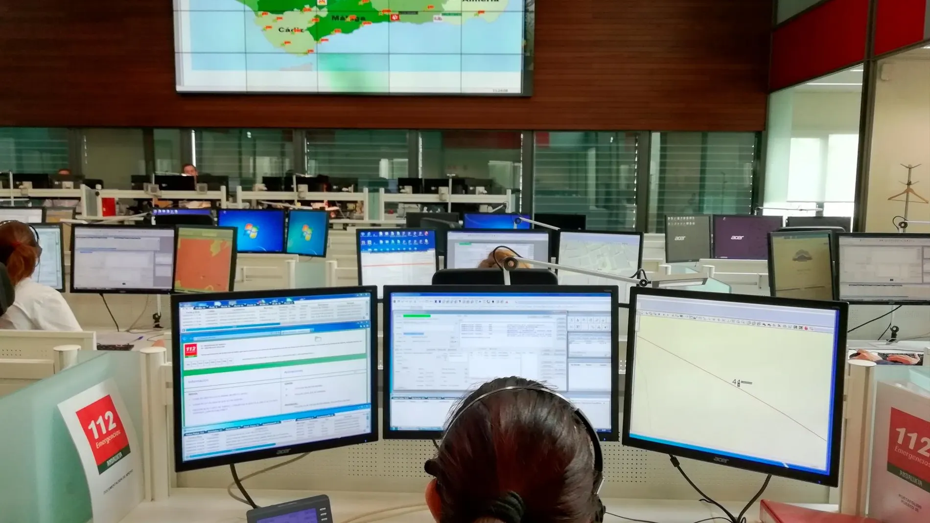 Centro coordinador de Emergencias 112 en Andalucía