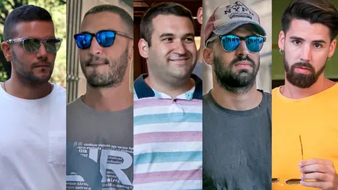 De izquierda a derecha: Ángel Boza, Alfonso Jesús Cabezuelo, José Ángel Prenda, Antonio Manuel Guerrero y Jesús Escudero