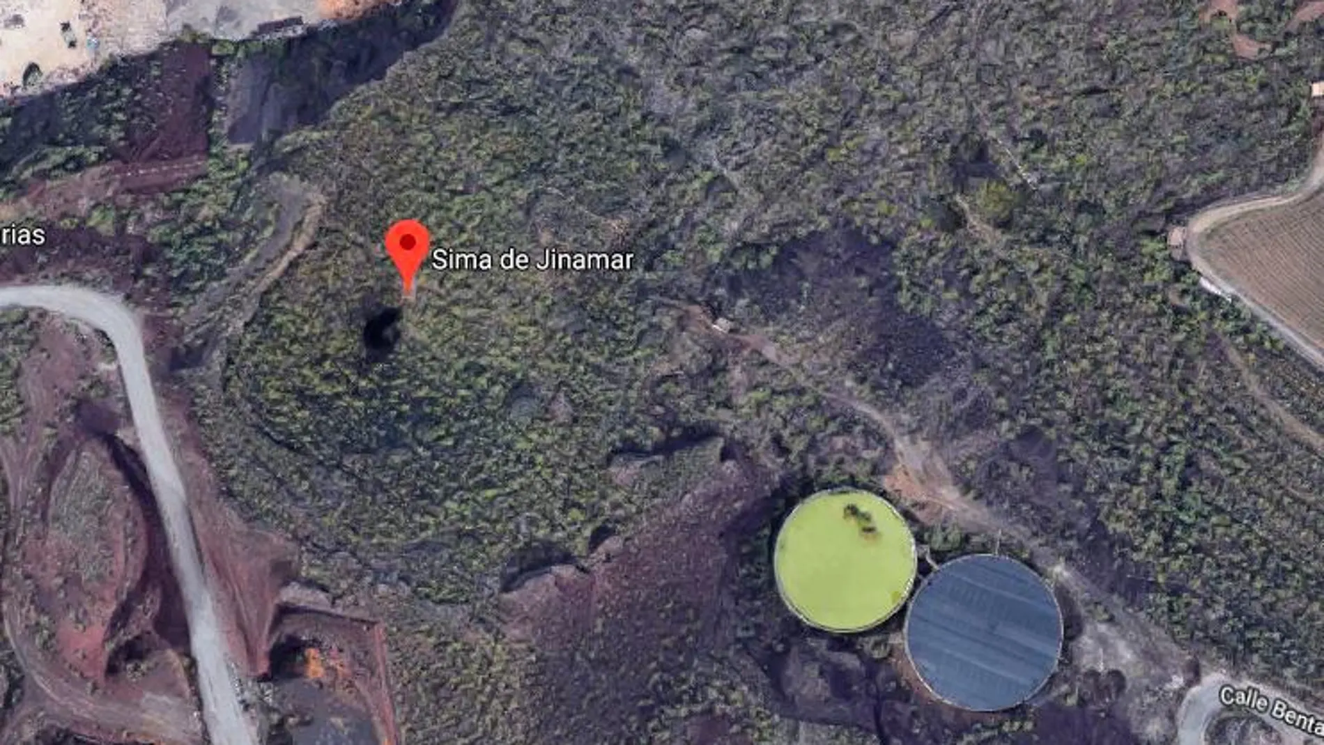 Localización de la Sima De Jinámar/Google Maps