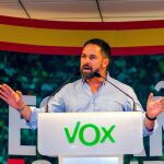Santiago Abascal en un mitin de Vox
