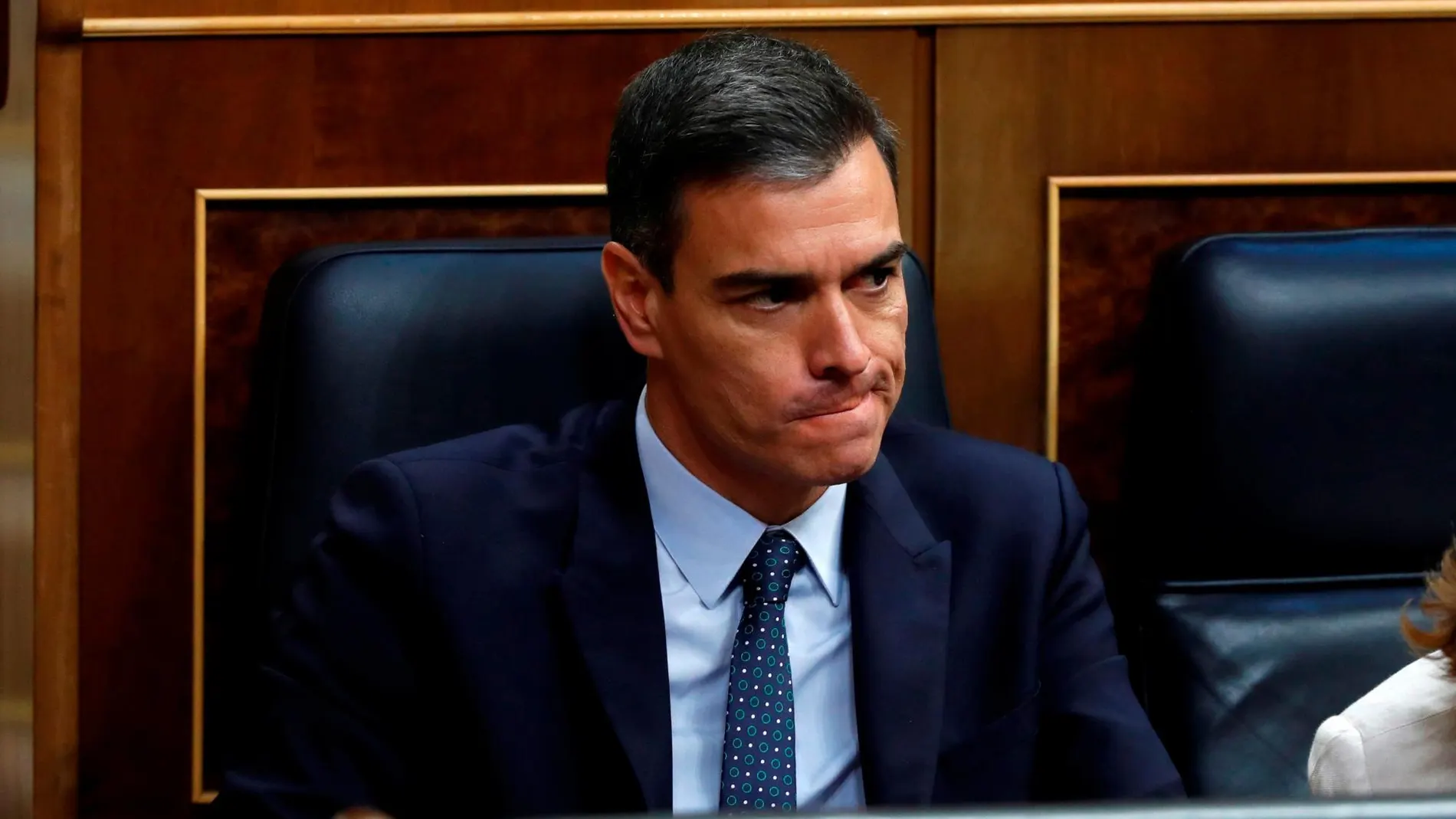 El candidato socialista a la Presidencia del Gobierno, Pedro Sánchez, ayer