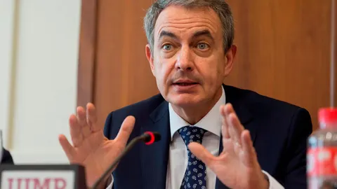 José Luis rodríguez Zapatero durante el curso “Los objetivos de desarrollo sostenible: un compsomiso y realidad emergente en un mundo polarizado” que ofertaba la Universidad Internacional Menéndez Pelayo/EFE