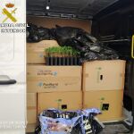 Plantas de marihuana interceptadas en una furgoneta por la A-92 / EP