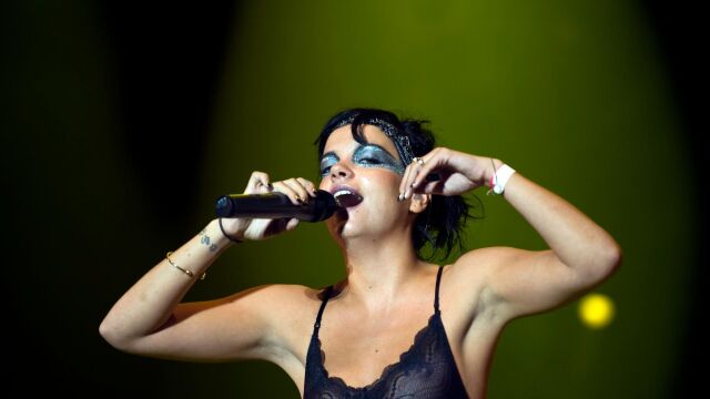 Lily Allen, en concierto en Suecia