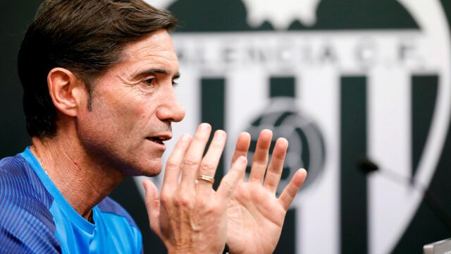El ya ex entrenador del Valencia, Marcelino García Toral. EFE/ Juan Carlos Cardenas