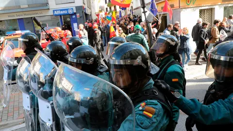 Miembros de la Guardia Civil en la localidad navarra de Alsasua