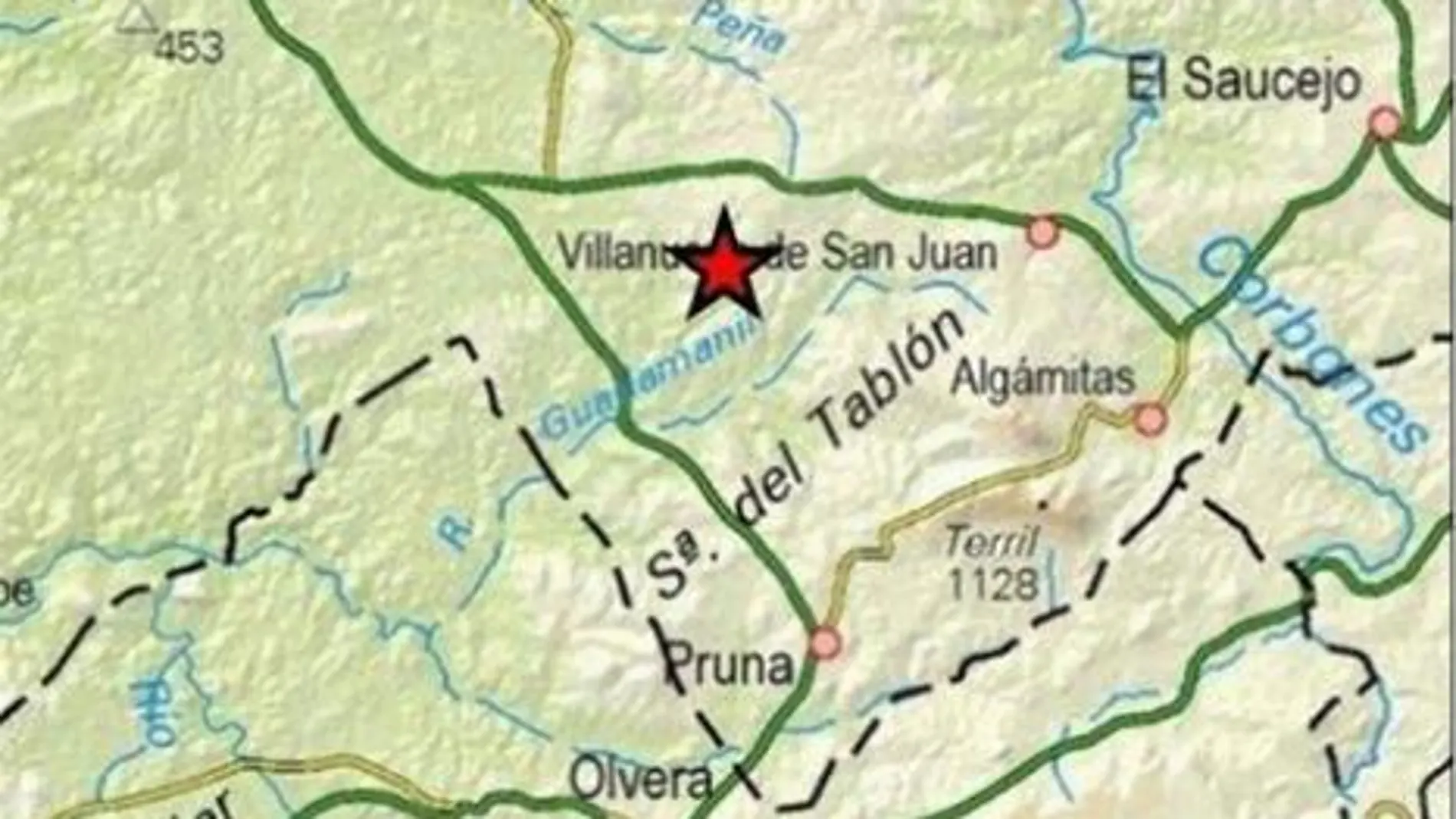 Epicentro del terremoto registrado en madrugada con epicentro en Villanueva de San Juan (Sevilla) / EP