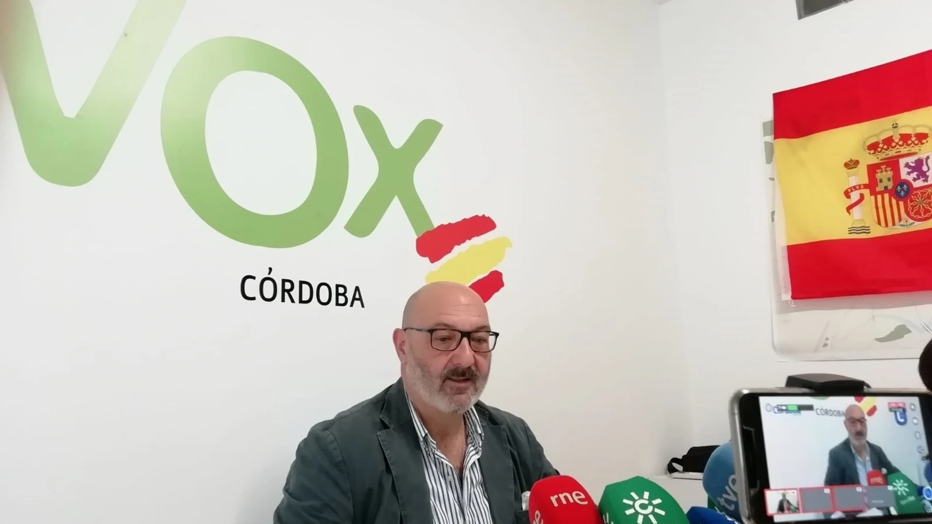 Alejandro Hernández durante la rueda de prensa de hoy en Córdoba / EP