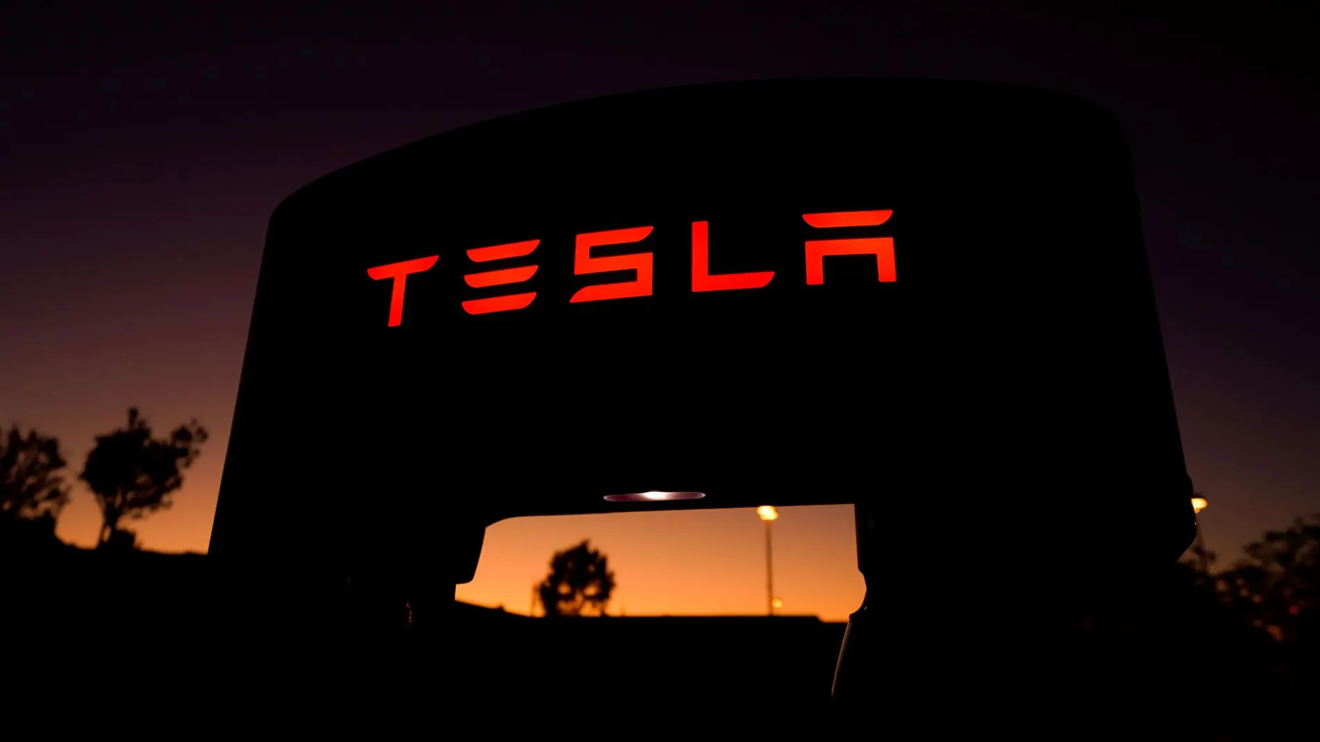 Un cargador de Tesla en Santa Clarita (California)