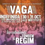  Convocan una huelga indefinida en las universidades catalanas para “seguir la revuelta”