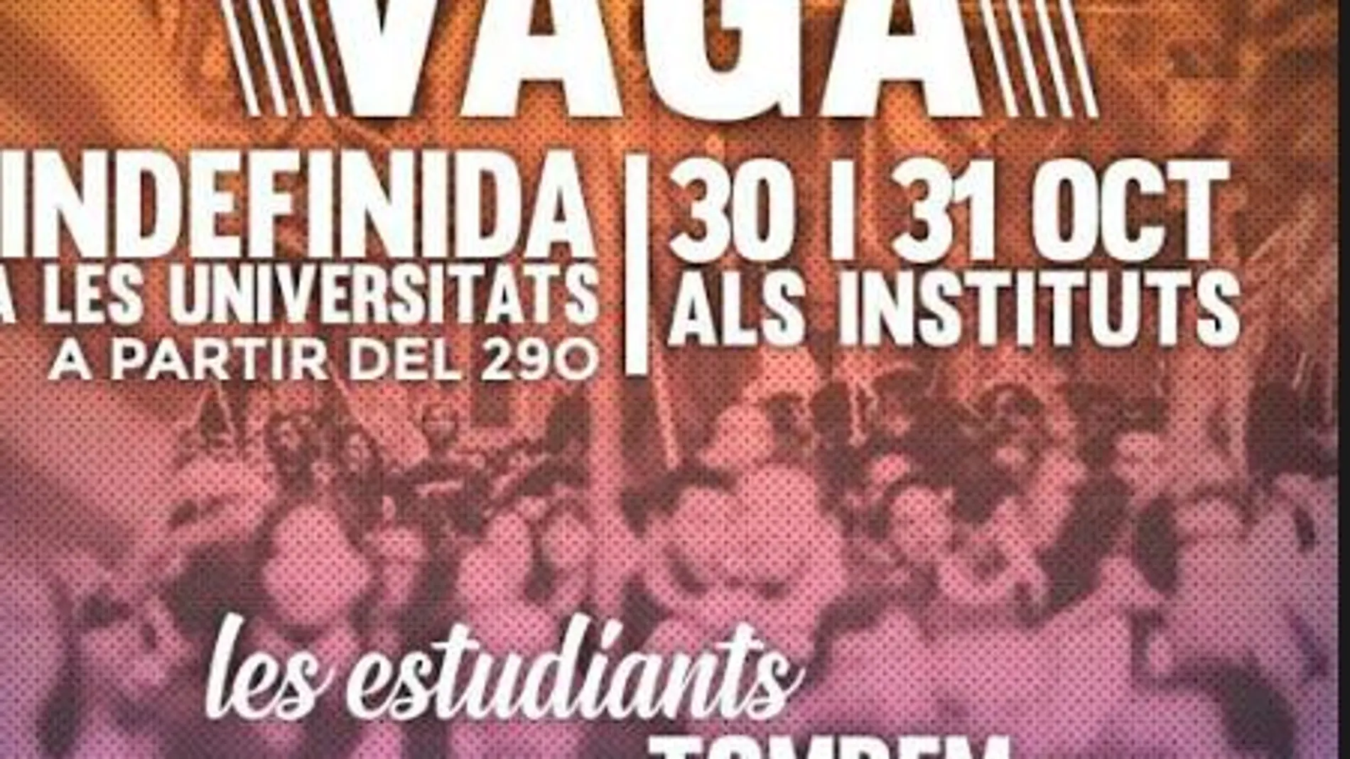 Convocan una huelga indefinida en las universidades catalanas para “seguir la revuelta”