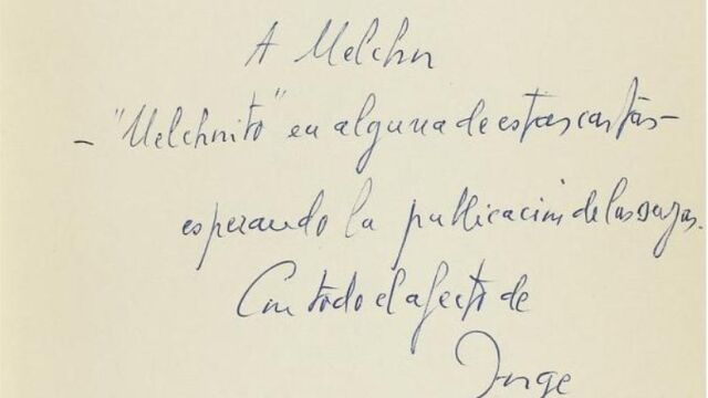 Dedicatoria de Jorge Guillén a Fernández Almagro