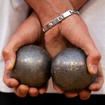 Bolas metálicas para el juego de la petanca