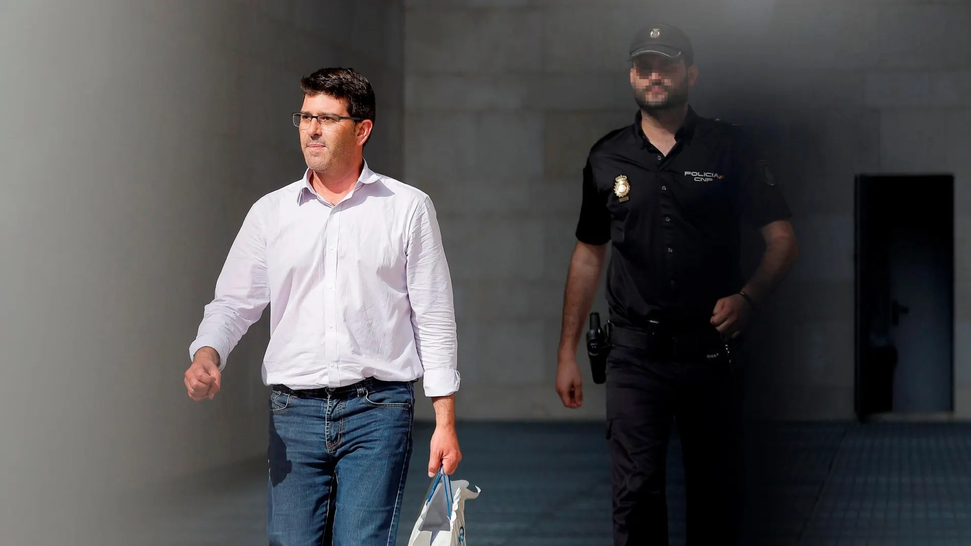 Jorge Rodríguez sale de los calabozos de la Ciudad de la Justicia, tras su detención el 27 de junio de 2018