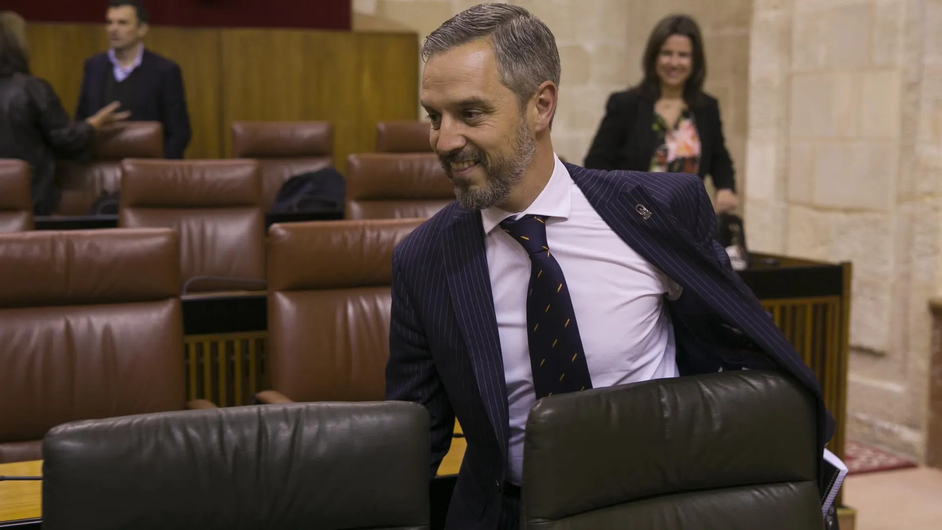 El consejero de Hacienda, Juan Bravo, hace unos días en el Parlamento de Andalucía / EP